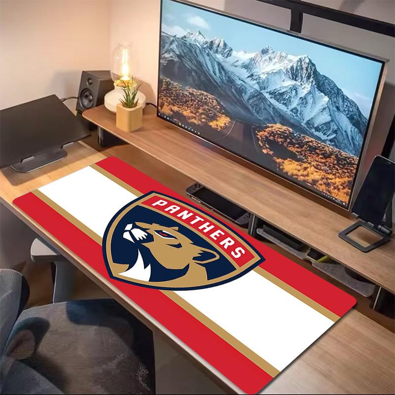 Florida Panthers Print  Cushion Non-slip Laptop Tablet Big Mousepad XXL Mat Mini PC Playmat With Lock edge