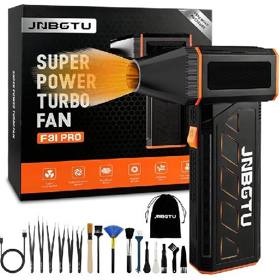 

Пиловідсмоктувач стисненого повітря 16-в-1 - Електричний пиловідсмоктувач 150000 об/хв - Акумуляторний бездротовий високошвидкісний повітряний повітродув - 3-швидкісний регульований реактивний повітродув для F31 PRO