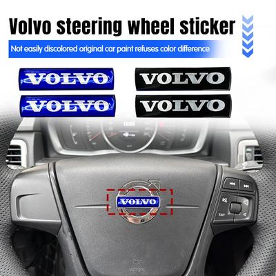 Blauer Lenkradaufkleber 46mmx11mm Auto-Emblem-Aufkleber für XC90 XC60 S60 V90 S40 V40 V60 Polestar RDesign Volvo Aufkleber