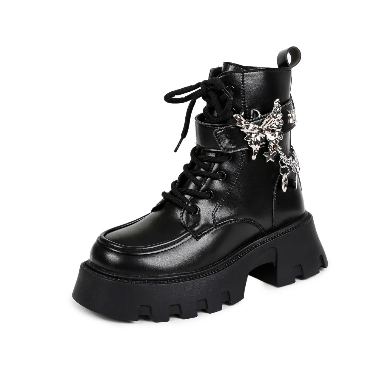 

Горячие продажи женские сапоги универсальные телесные сапоги однотонные с боковой молнией квадратный носок бант металлический декор Zapatos De Mujer 39