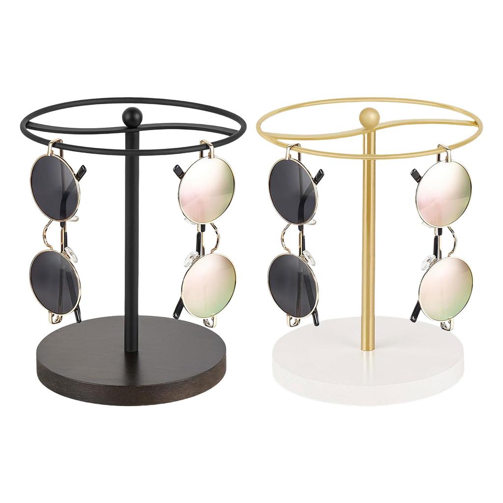 Sunglasses Organizer Display Stand Gold/Black Eyeglass Organizers Stylish Eyewear Display Holder for Any Setting