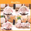 Plush Rabbit Keychain With Floral Lace Long Skirt Design For Backpack Decor And Gift