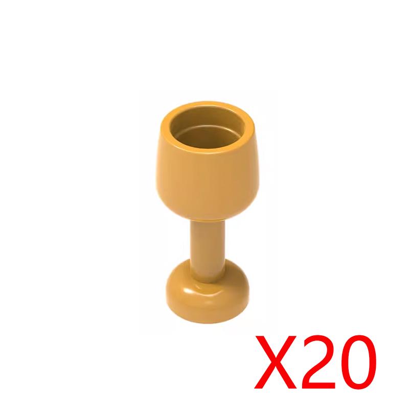 MOC City Food Building Blocks Vegetable Fruit Banana Pizza Chicken Dessert Wine Glass Printed Accessories Bricks Kids Toys N11