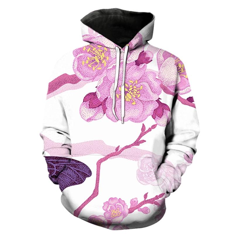 

Винтажные роскошные худи с цветочным принтом 3D для мужчин и женщин, хип-хоп, уличная одежда, худи оверсайз, осень-зима, новый мужской пуловер 6XL