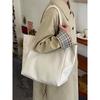 New Large-capacity Soft Leather Woven Bag Korean High-end Niche Shoulder Bag Commuter Tote Bag