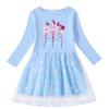 Vestito Corto a Maniche Corte Kpop Demon Slayer con Paillettes Arcobaleno e Rete – Primavera, Estate, Autunno
