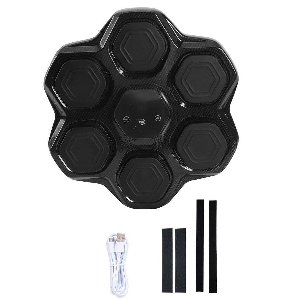Music Boxing Machine with Gloves, Smart Musical Boxing Machine Wall Mounted Punching Trainer with 9