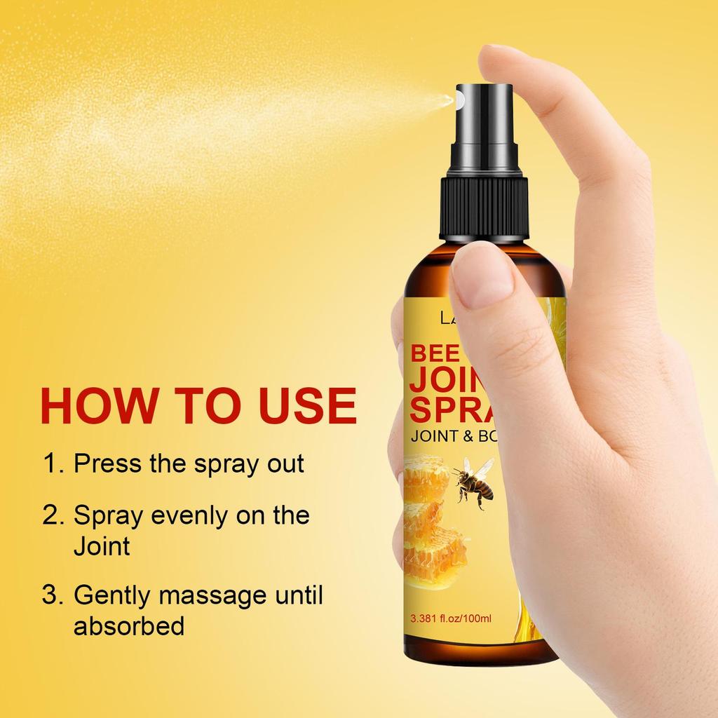 Bee Venom Joint Spray-Smooth Skin-Fastb Absorption-Suitable for All Skin Types, 100ml