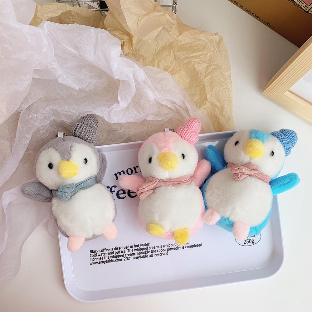 Charming New Little Penguin Plush Toy Keyring Fluffy Bag Accessory Perfect Gift