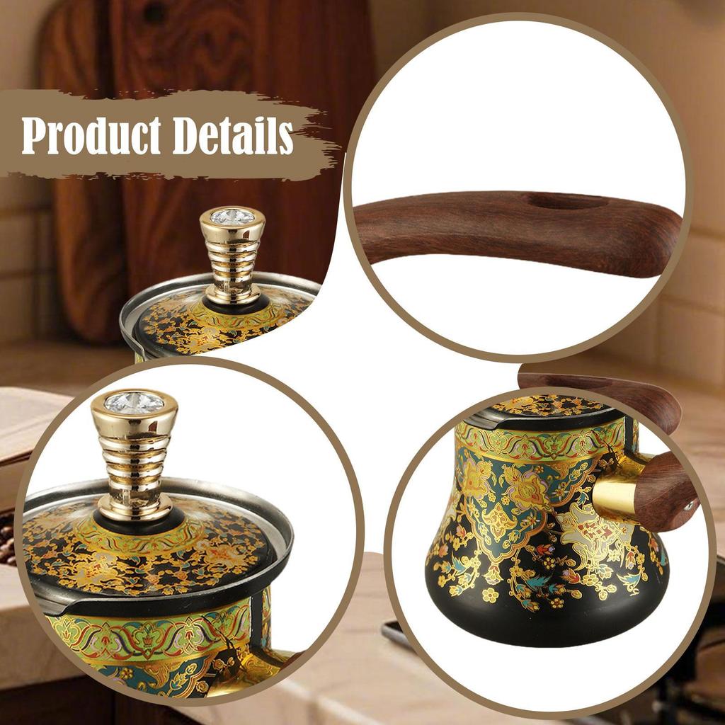 Coffee Pot Butter Milk Warmer Jug Chocolate Melting Teapot for Office Home Kitchen