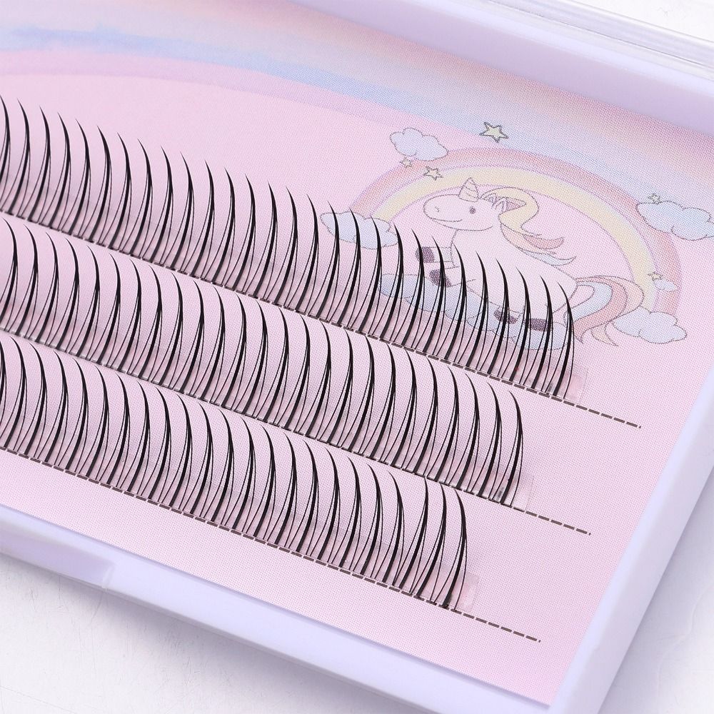 Black Brown Individual Lashes A/M Shape Lash Clusters 9-13mm DIY False Eyelashes  for Women