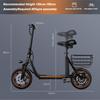 YAMALI X12 350W Folding Electric Bike 36V 13Ah 12" Fat Tire E-Bike for Adults, 25km/h, 35-40km Range, Lightweight Commuter Bicycle