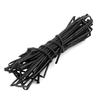 Heat Shrink Tubing Polyolefin Material Black 33.3 Ft (11 M) Long 0.1 Inch (2.5 Mm) Diameter Cable Insulation