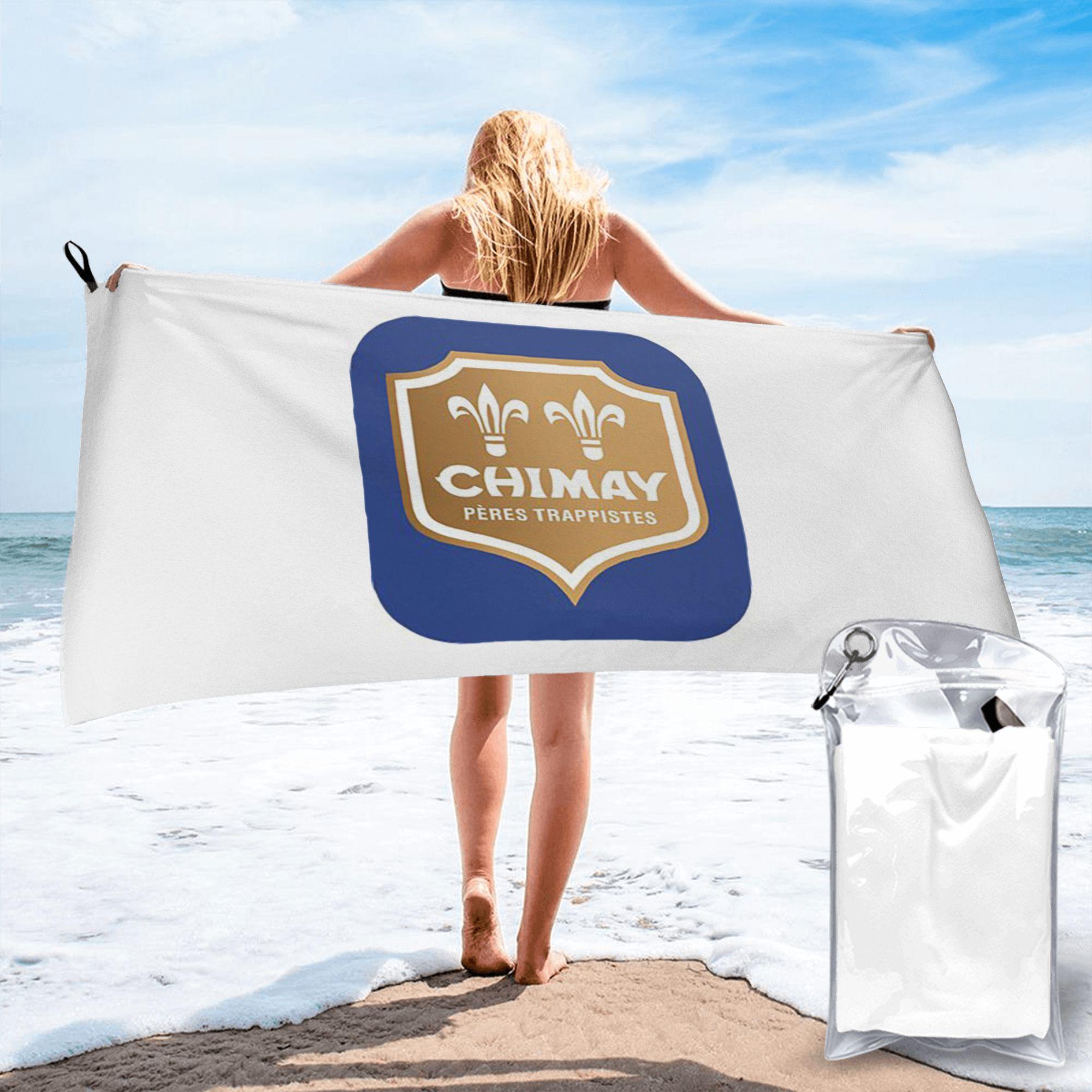 Jmg Household Supplies Chimay Logo Beach Towel Soft Microfiber Quick Dry Absorbent Quick Towels For Mountain Climbing