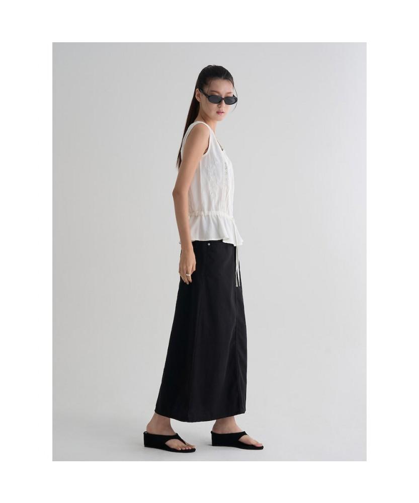 8Seconds Lightweight Denim Maxi Skirt Black