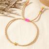 Trendiga bohemiska stilar Robust armband av bomullsrep med eleganta korshänge, för alla kön