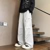 Men's Multi-Pocket Loose Straight-Leg Cargo Parachute Pants