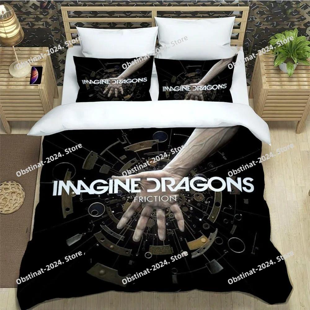 Zestawy pościeli Rock Band Imagine Dragons wykwintny zestaw pościeli poszwa na kołdrę zestaw kołdry pościel luksusowy prezent urodzinowy