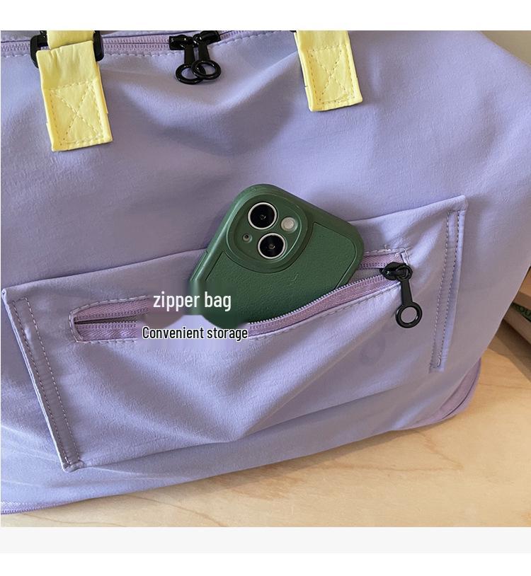 Expandable Oxford Travel Bag: Lightweight, Large Capacity, Wet/Dry Separation, Ideal for Business Trips and Fitness