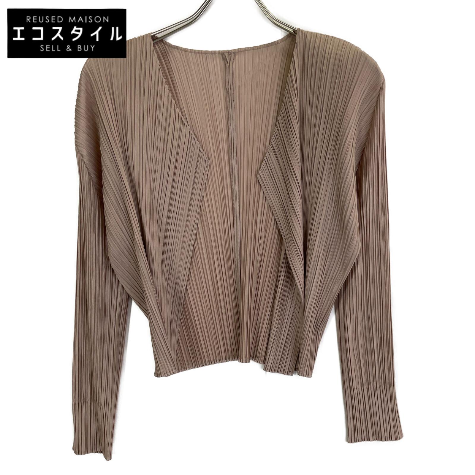 

PLEATS PLEASE Pink PP11-JO204 Pleated Cardigan tops 4 pinkUsed