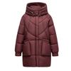 New large-size cotton-padded clothes for women's winter medium and long cotton-padded clothes, Korean version of thin and thickened hooded