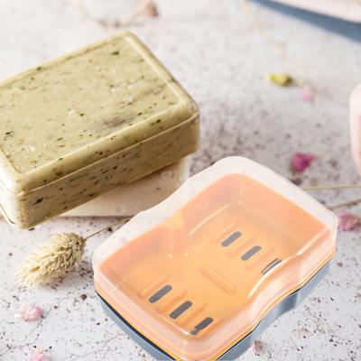 Soap Box 2pcs Plastic Portable Bathroom Soap Holder Dish with Lid for Travel Home Kitchen Shower Container Storage