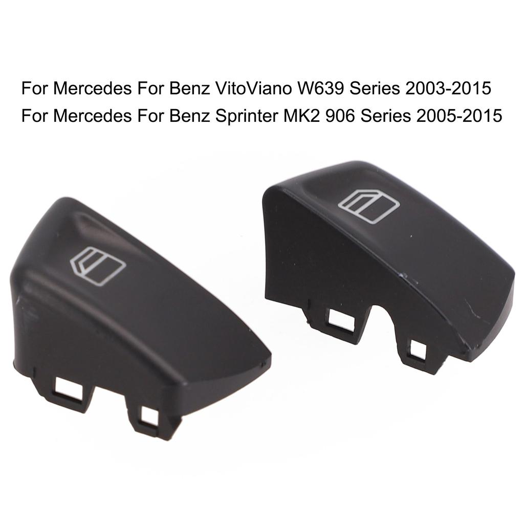 Window Switch Switch Buttons 2pcs 807624374022 Black Console Cap Plastic Interior Replacement Parts High Quality