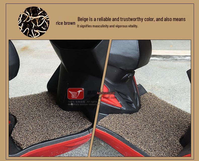 Piaggio Lady ZIP Motorrad Seidenfußmatte: BYQ100T-E Sportversion Dickeres Pedalpad