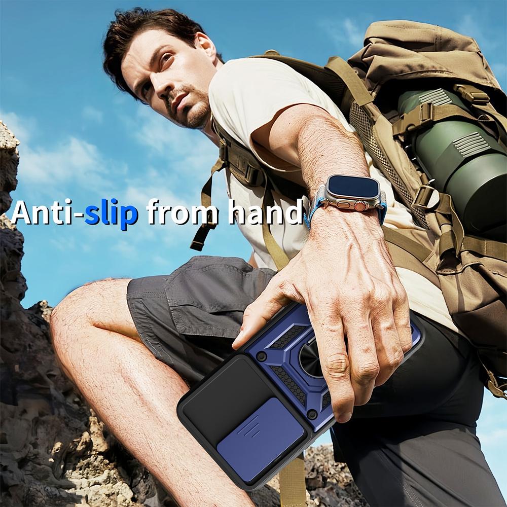 For OPPO A6 Pro Case Armor Shockproof Magnetic Holder Ring Case For OPPO F31 A6 Pro 5G A6Pro 4G Slide Lens Protector Cover