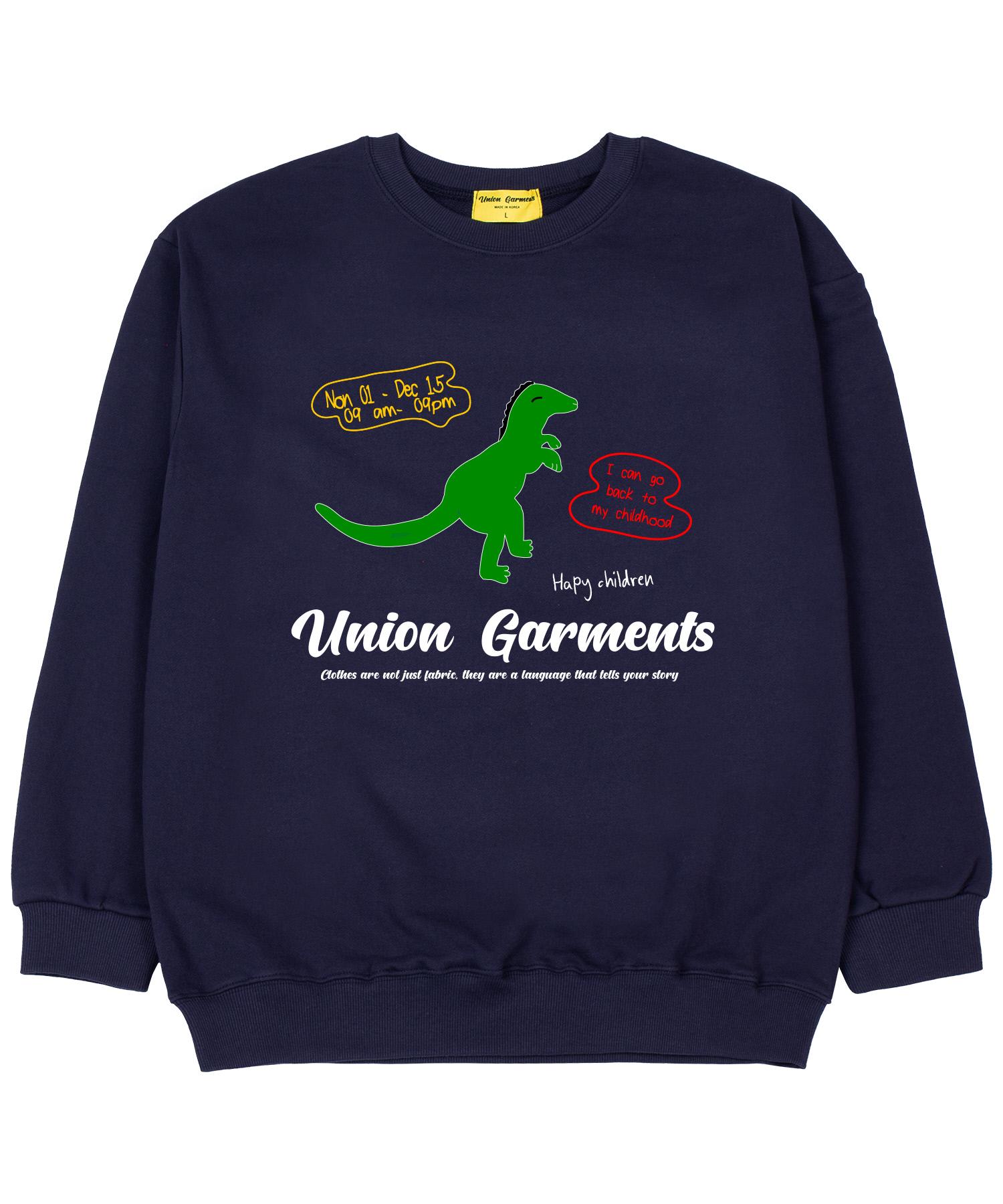 Union Garments Dino Garments Terry Oversized Sweatshirt Navy M