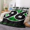 1PC Custom Name Hannover 96 Patterned Flannel Blanket Suitable For All Seasons for Home Decor Warmth and Comfort Gifts Holiday Present