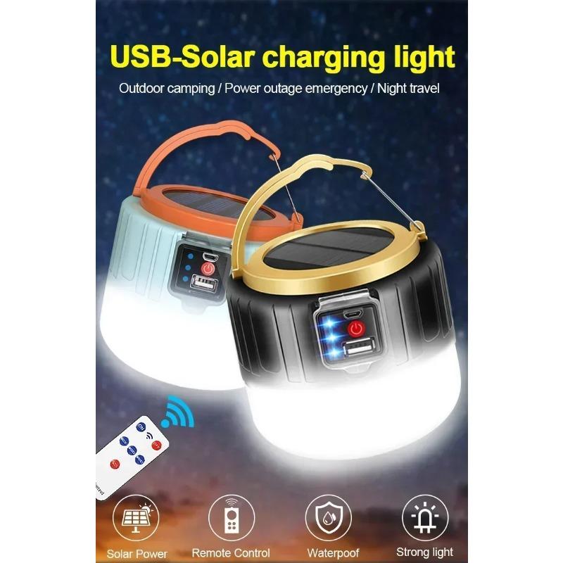 Solar LED Campinglampe Tragbare Outdoor-Notlichter USB Wiederaufladbare Glühbirne Für Outdoor Zeltlampe Hochleistungs-Laterne Für BBQ