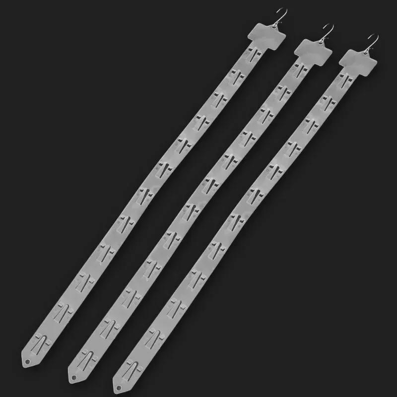 1/10 buc Benzi de plastic pentru agățat gustări Magazin Gustări Suport de afișare cu cârlige Raft de supermarket Merchandising Depozitare Bandă cu clips