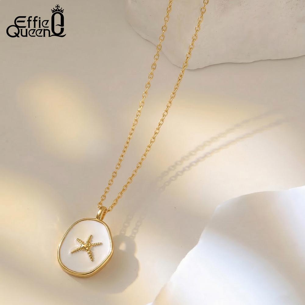 Effie Queen Neue 925 Sterling Silber Vintage Anhänger Halskette Damen Zierlich Minimalistisch Schmuck Anhänger Choker Kette Geschenk SAPN60