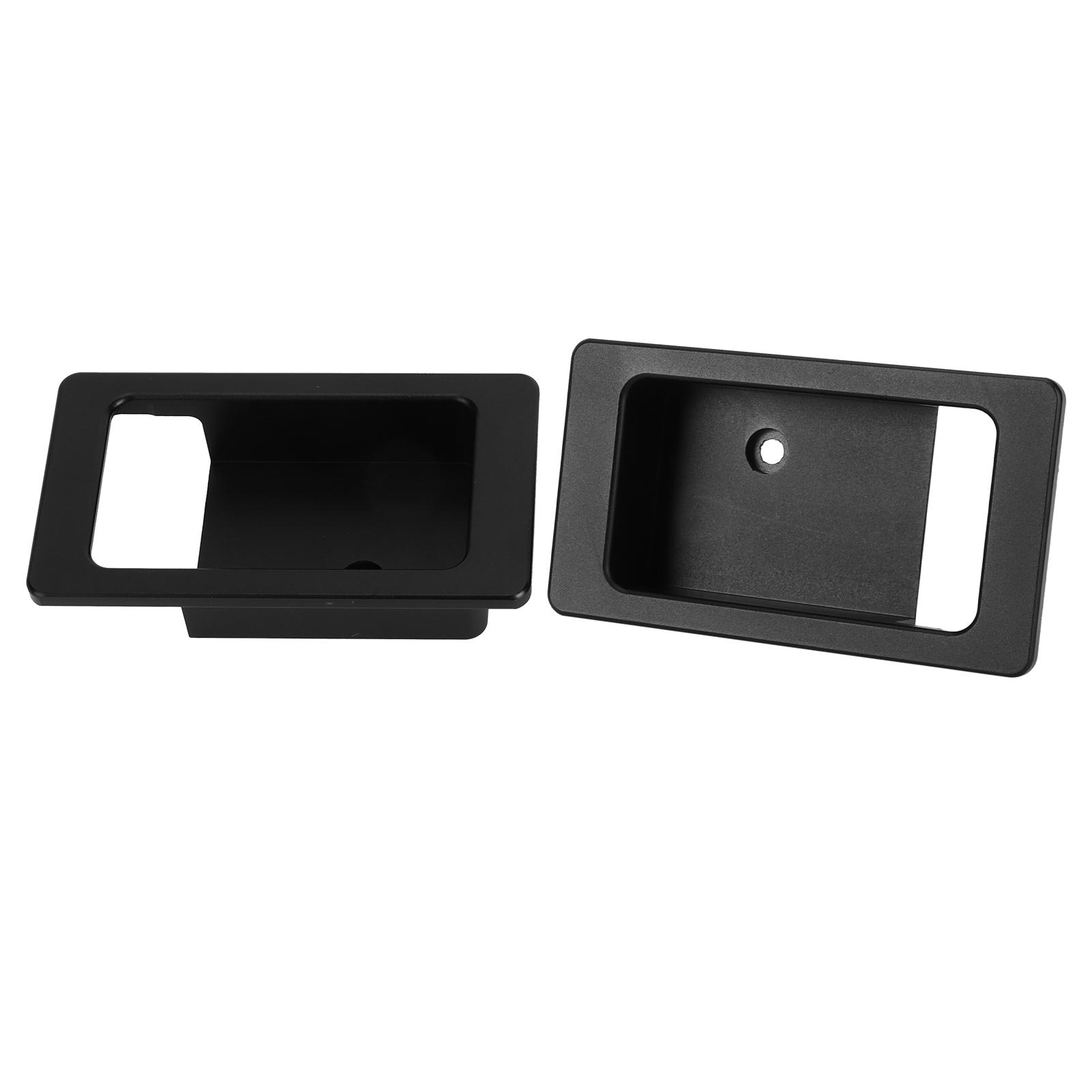 

2pcs Interior Door Handle Bowl Cover Black Trim Replacement for Land Rover Defender 90 110 130 2004‑2018