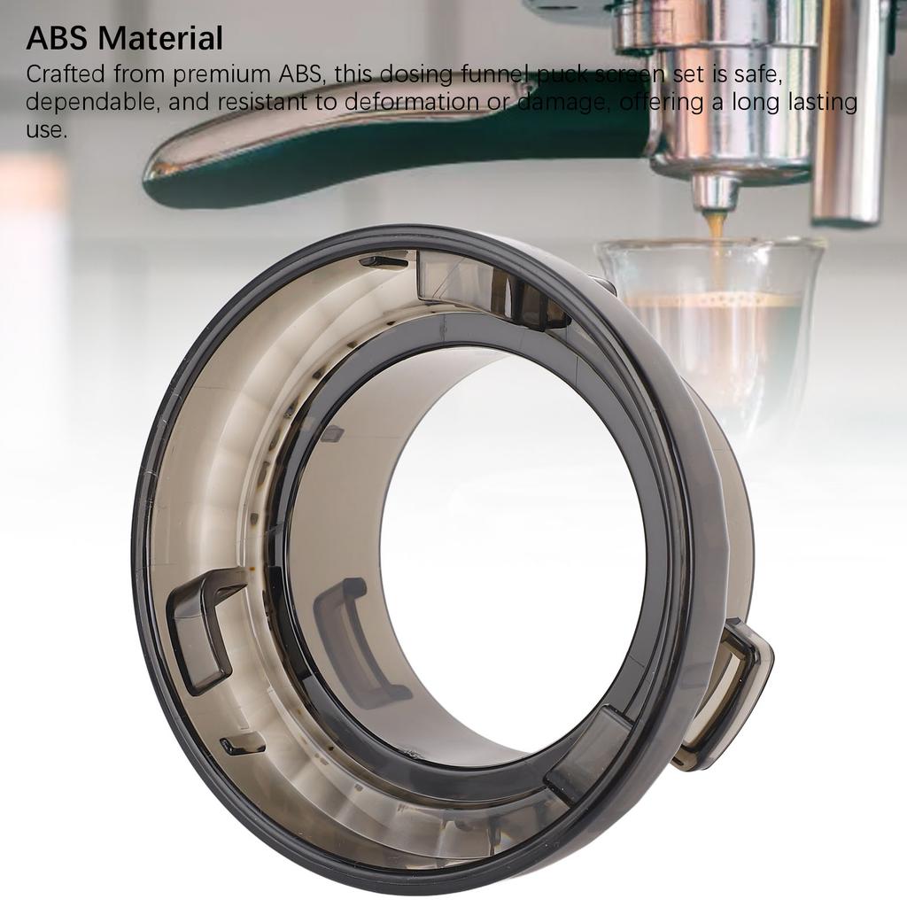 54mm Dosiertrichter Puck Sieb Set ABS Siebträger Dosiertrichter Filtersieb für 8er Serie Kaffeezubereitung