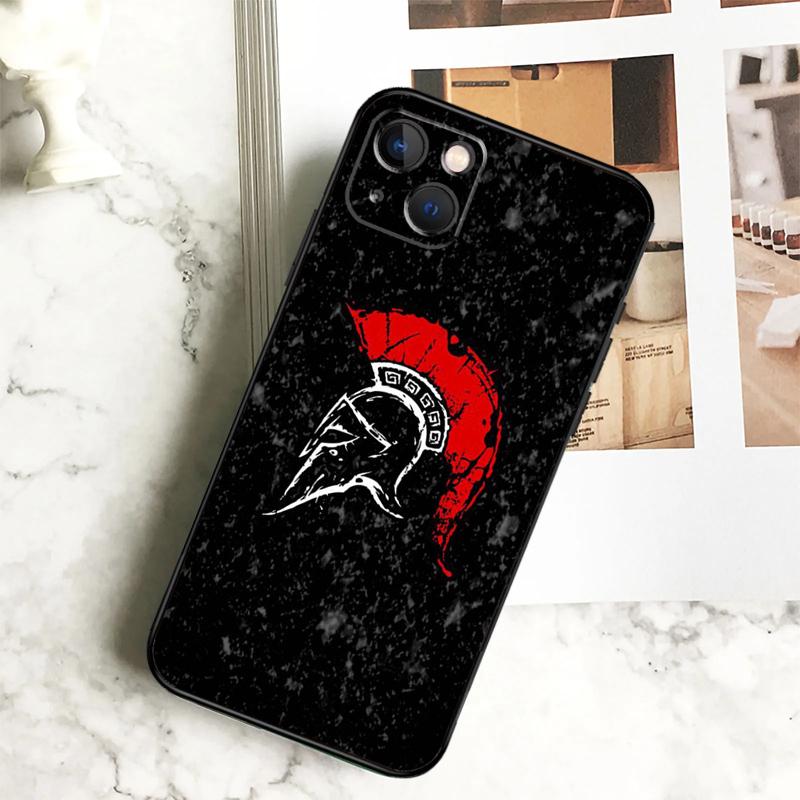 

Защитный чехол Spartan для iPhone 15 16 14 Plus 13 12 Mini 11 Pro Max X XR XS Max 7 8 Задняя крышка iPhone 15Pro MAX