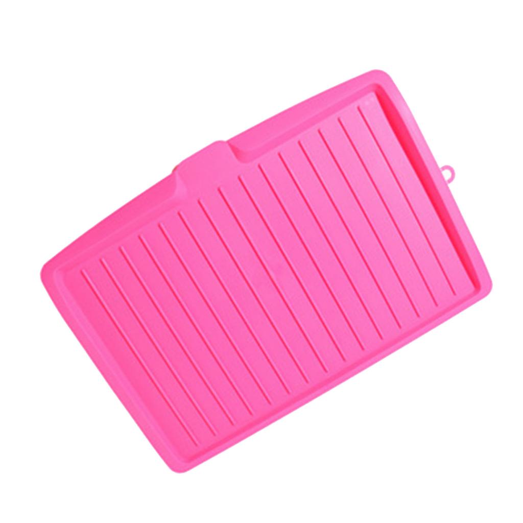 Plastic Dish Drainer Board Multipurpose Rectangular Design Space Saving Kitchen Draining Board Tray for Cutlery Fruits and Vegetables