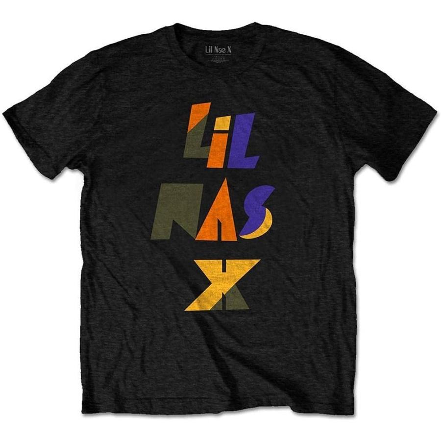 Lil Nas X T Shirt Scrap Letters Logo New Official Mens Black S