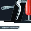 HANTUO 3000 PSI Pistolen-Fettpressen-Set | 3 oz Inhalt, 18'' Federflexschlauch, 2 Kupplungen, 2 Verlängerungsrohre, 1 Spitzdüse