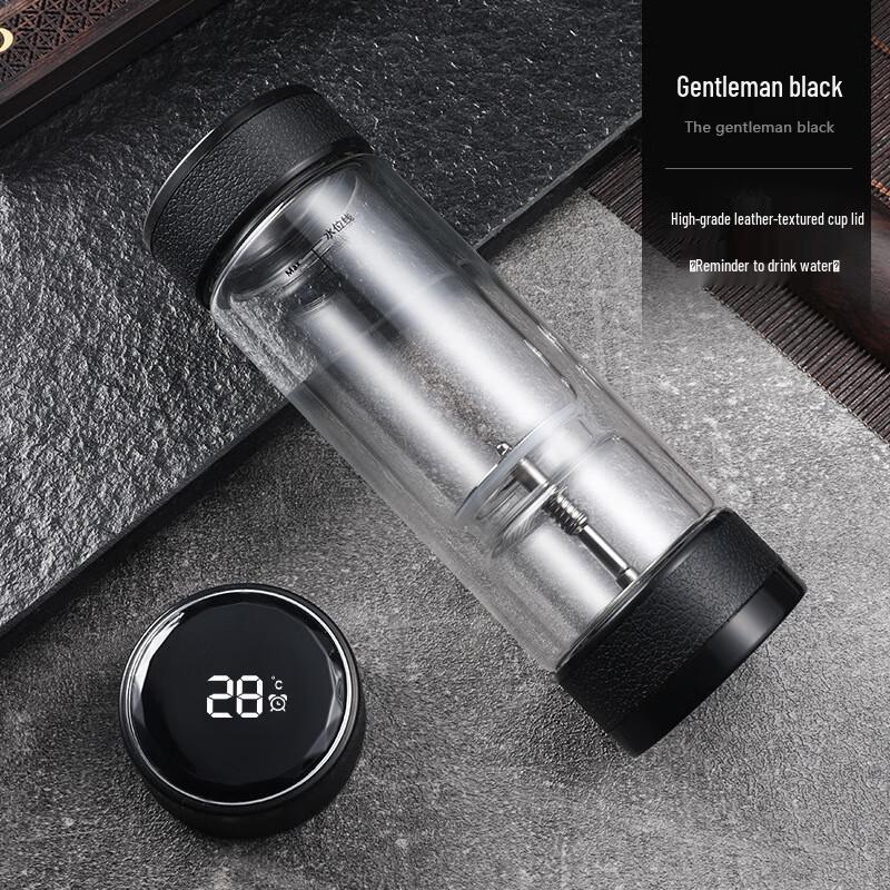 Smart Temperature Double-Layer Glass Mug