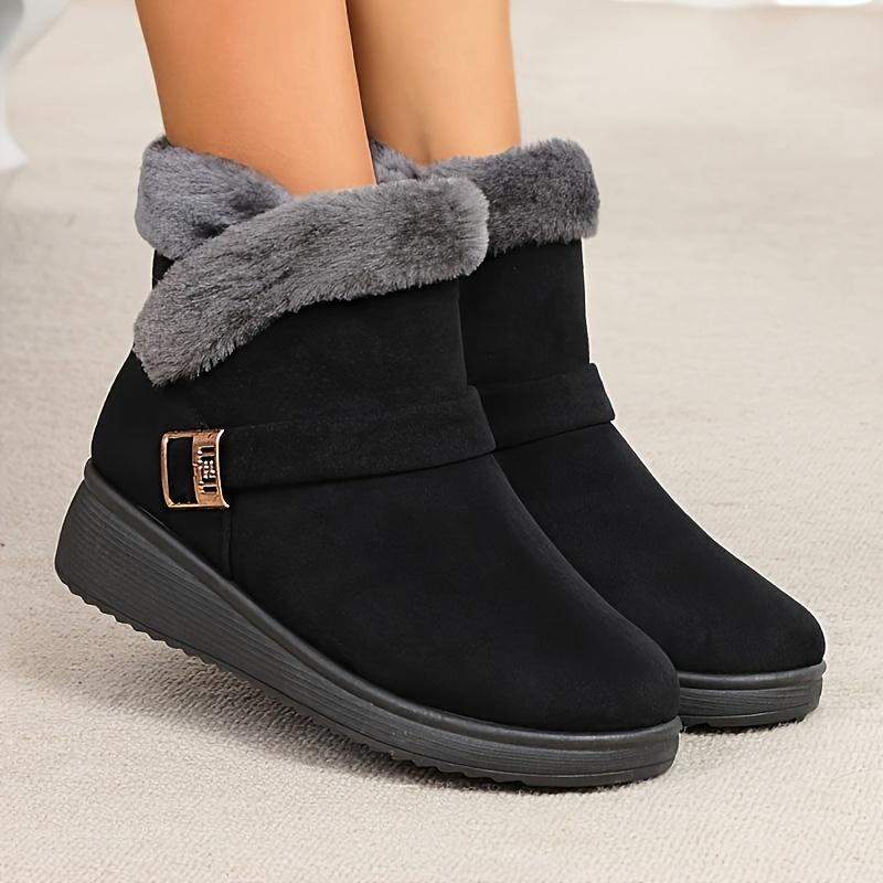 Winter Mother Shoes Plush Thickened and Warm, Middle-aged and Elderly Grandma Shoes, Non-slip Feet, Warm Feet, Snow Boots, Women