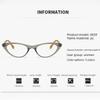 Women's INS Style Photochromic Myopia Glasses Retro Cat-Eye Small Frame Anti-blue Light Outdoor UV Protection Near Sight Glasses