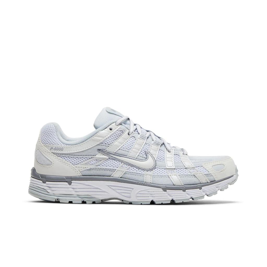 Nike Women's P-6000 'Metallic Summit White' (women's sizes) Metallic Summit White / Pure Platinum / Wolf Grey / White Running Shoes FV6603 101