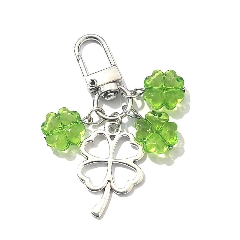 

Креативный брелок с четырьмя листами клевера, кулон с предсказанием, милый брелок для ключей от машины, изысканный рюкзак, украшения, аксессуары, подарки