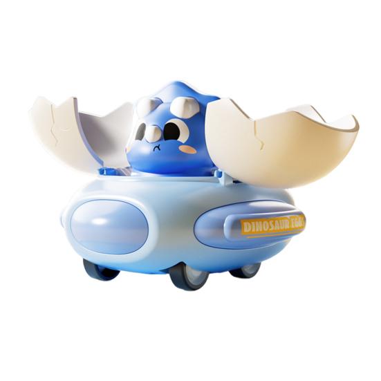 

Детский игрушечный бампер с динозавром, деформация, столкновение, инерционный привод, яйцо динозавра, летающая тарелка, образовательный трансформируемый мультяшный динозавр, транспортное средство синий