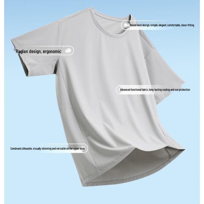 WEZHO Unisex UPF50+ Short Sleeve Sun Protection T-Shirt