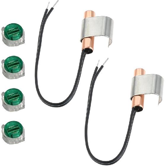 Eagles W10316760 Refrigerator Thermistor Sensor Kit, 2 Pack Compatible with Whirlpool KitchenAid Evaporator Thermistor Replacement Part - Replaces#