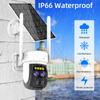 WiFi/4G Solar-powered Surveillance Camera, High-definition Dual-lens Night Vision Recorder