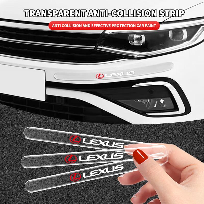 Transparent Anti-collision Strips Silicone Car Door Scratch Protection Sticker For Lexus RX330 IS250 ES300h UX GX470 LX570 LS430